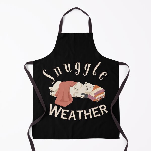 Item preview, Cute Cozy Polar Bear and Penguin Snuggle Weather | Light Ink Edition designed and sold by SunandShade.
