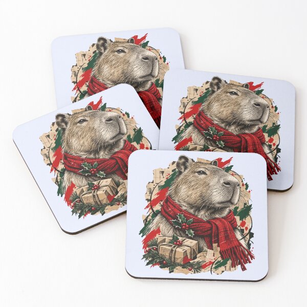 Item preview, Christmas capybara designed and sold by TaruHonu.