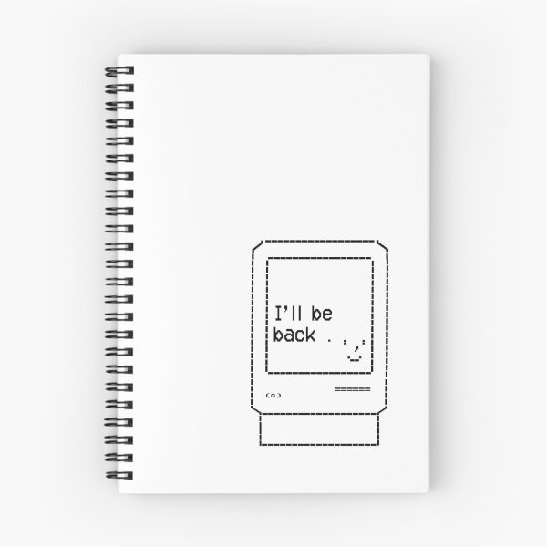 Item preview, I’ll Be Back — Retro ASCII Computer designed and sold by Ben's Stuff.