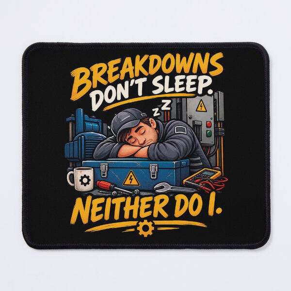 Item preview, Breakdowns Dont Sleep Neither Do I Mechanic designed and sold by CrazySzoopWorld.