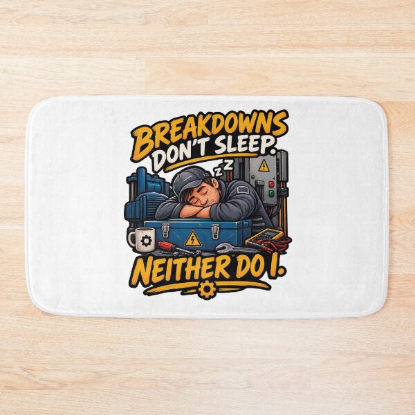 Item preview, Breakdowns Dont Sleep Neither Do I Mechanic designed and sold by CrazySzoopWorld.