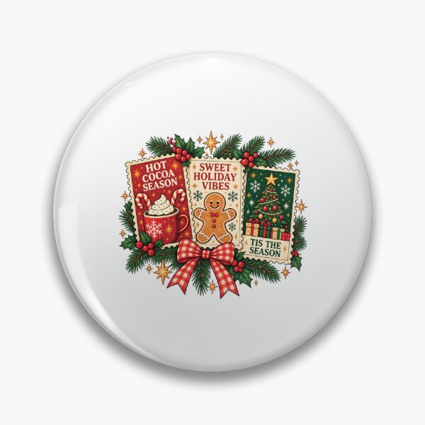 Item preview, Hot Cocoa Season Christmas Holiday Vibes – Gingerbread, Christmas Tree & Cozy Winter Design designed and sold by MAPDDesigns.
