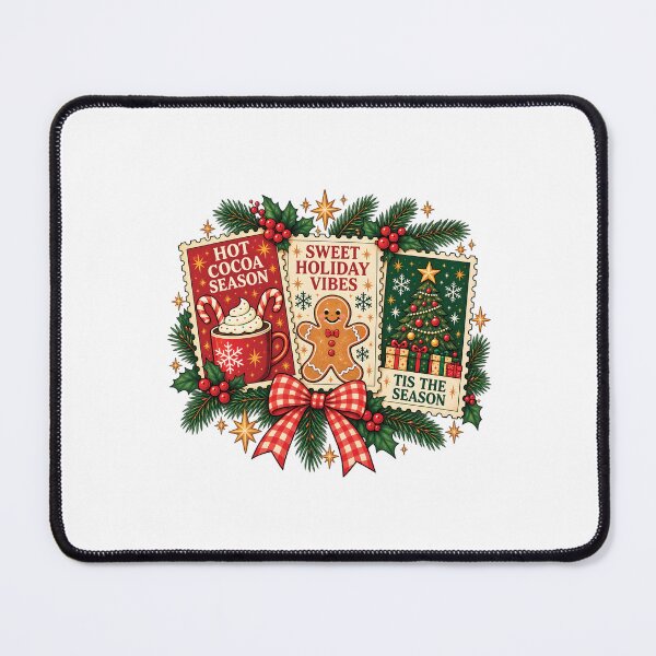 Item preview, Hot Cocoa Season Christmas Holiday Vibes – Gingerbread, Christmas Tree & Cozy Winter Design designed and sold by MAPDDesigns.