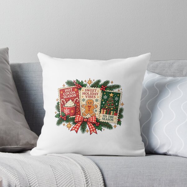 Item preview, Hot Cocoa Season Christmas Holiday Vibes – Gingerbread, Christmas Tree & Cozy Winter Design designed and sold by MAPDDesigns.