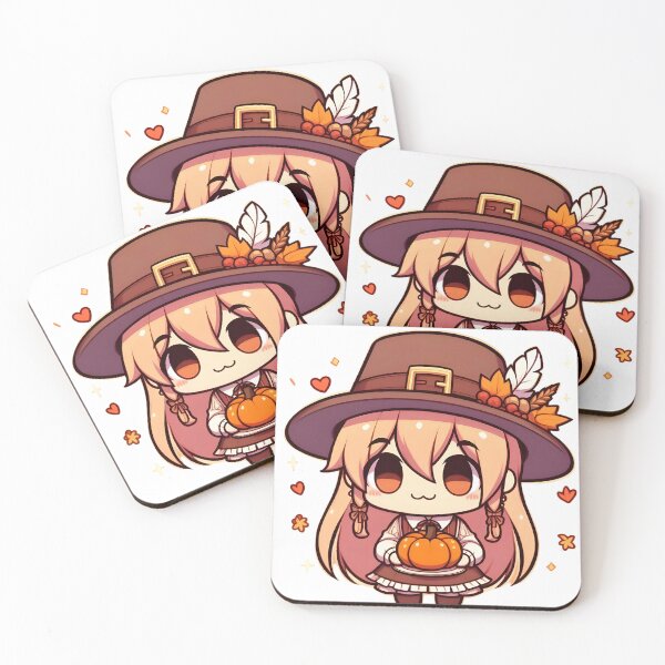 Item preview, Chica chibi kawaii de Acción de Gracias designed and sold by StickyGuys.