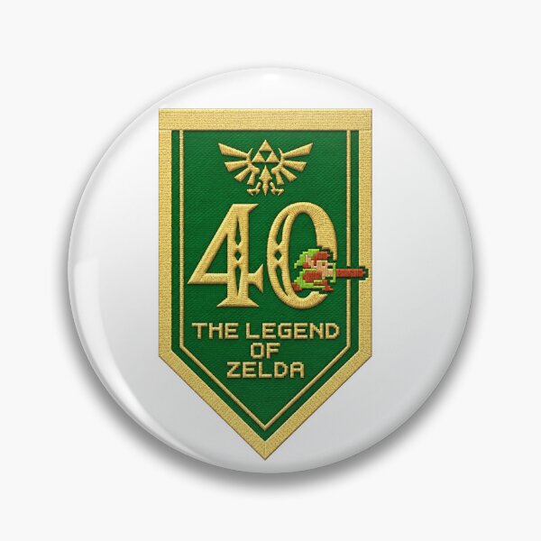 Item preview, Zelda – 40 years of legend indeed, retro embroidery designed and sold by Pixel Sakura Gallery.