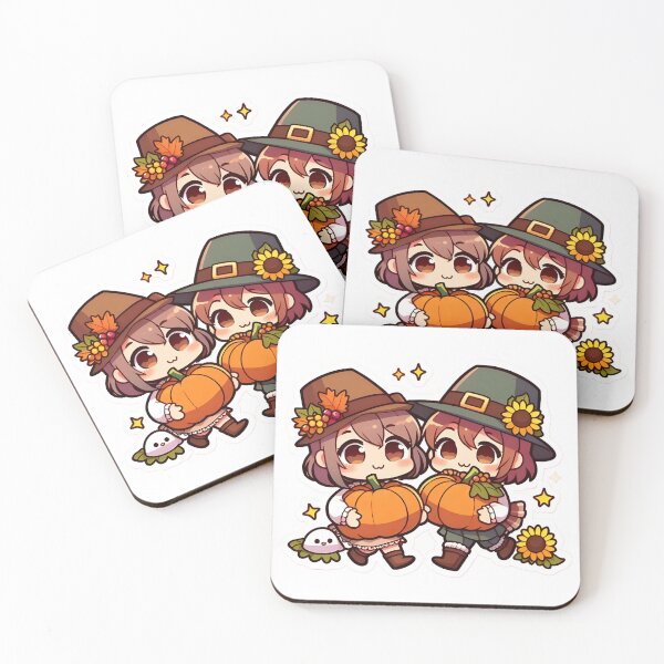 Item preview, Hermanos Chibi Kawaii de Acción de Gracias designed and sold by StickyGuys.