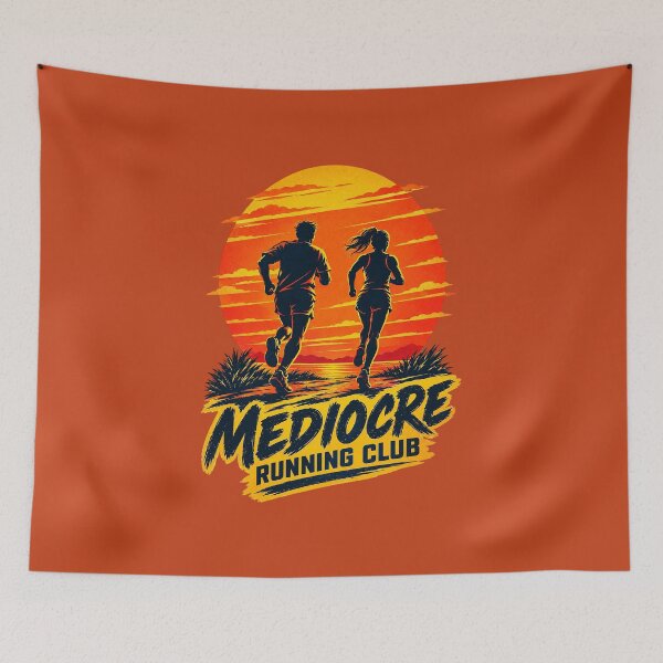 Item preview, Mediocre Running Club, Retro Runner Sunset. designed and sold by Endless7Art.