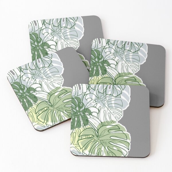 Item preview, Monstera Leaves Pattern – Green Botanical Border designed and sold by frantuliuss.