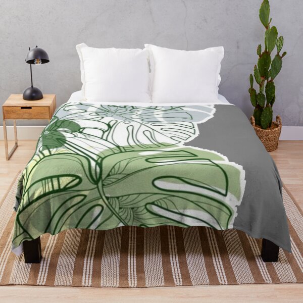 Item preview, Monstera Leaves Pattern – Green Botanical Border designed and sold by frantuliuss.