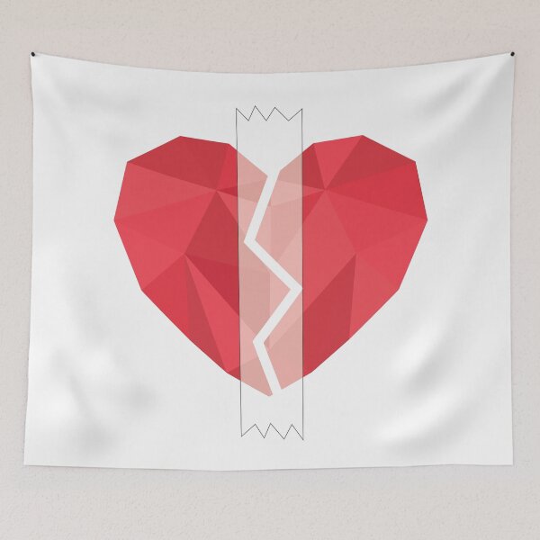 Item preview, Red Heart Broking designed and sold by MagiqueStickers ⭐⭐⭐⭐⭐.