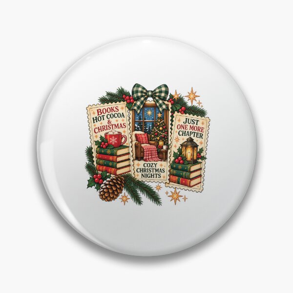 Item preview, Cozy Christmas Nights – Books, Hot Cocoa & Christmas Holiday Reading Design designed and sold by MAPDDesigns.