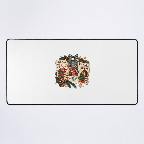 Item preview, Cozy Christmas Nights – Books, Hot Cocoa & Christmas Holiday Reading Design designed and sold by MAPDDesigns.