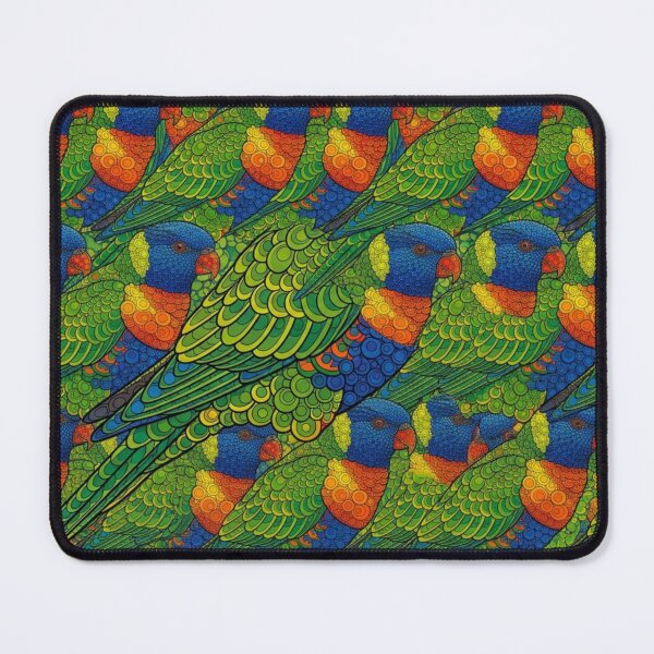 Item preview, Rainbow Lorikeet Tessellation designed and sold by Melanie's Midnight Marvels.