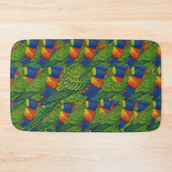 Item preview, Rainbow Lorikeet Tessellation designed and sold by Melanie's Midnight Marvels.