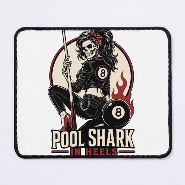 Item preview, Pool Shark in Heels | Women's Billiards & Pool Player Design designed and sold by Crazyhuskychick.