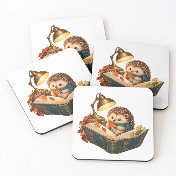 Item preview, Autumn Bookmarks – Cozy Reading Hedgehog designed and sold by SAS-Designer.