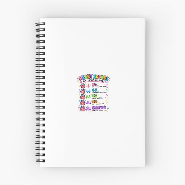 Item preview, Heart Sounds Drawn Study Aid Nursing Student Sticker designed and sold by isokinetic.