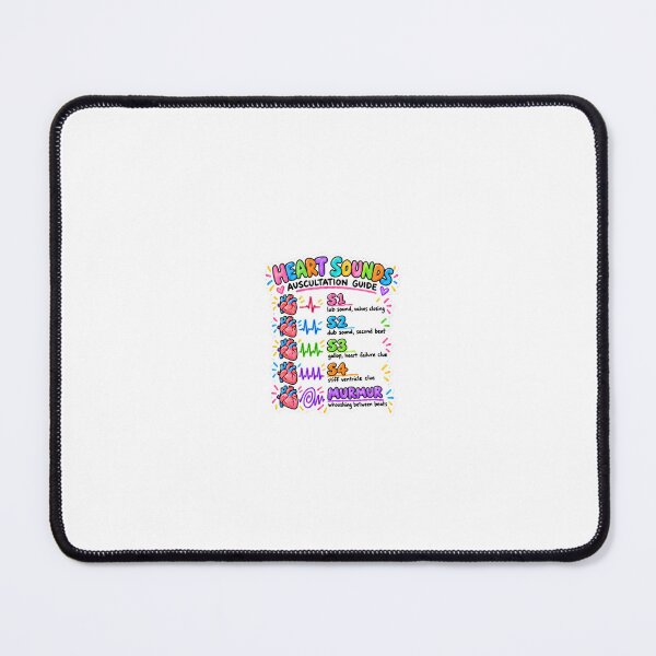 Item preview, Heart Sounds Drawn Study Aid Nursing Student Sticker designed and sold by isokinetic.
