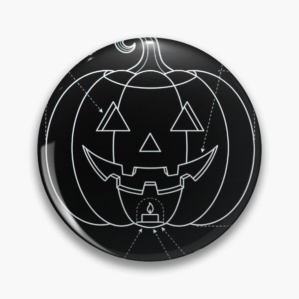 Item preview, Jack O Lantern Technical Diagram Funny Halloween designed and sold by DarkOriginArts.
