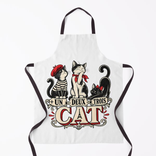 Item preview, Un Deux Trois Cat Funny French Language Humor Paris Kittens Eiffel Tower designed and sold by Photo-Sphere101.