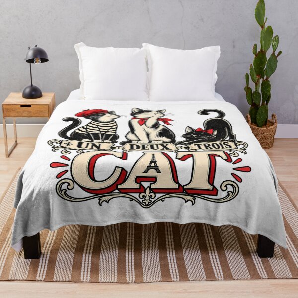 Item preview, Un Deux Trois Cat Funny French Language Humor Paris Kittens Eiffel Tower designed and sold by Photo-Sphere101.