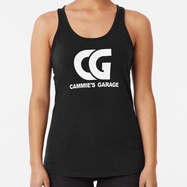 Original Logo White Racerback Tank Top