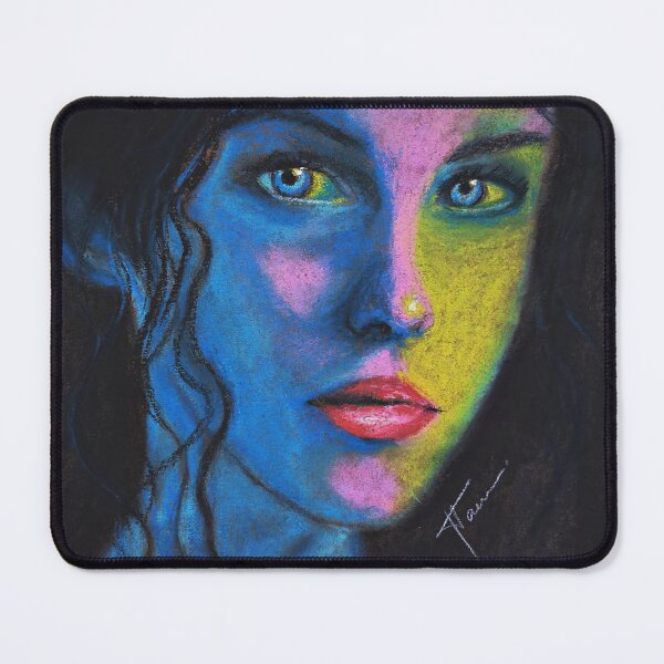 Item preview, Colorful Woman Portrait in Pastel designed and sold by tahnaart.