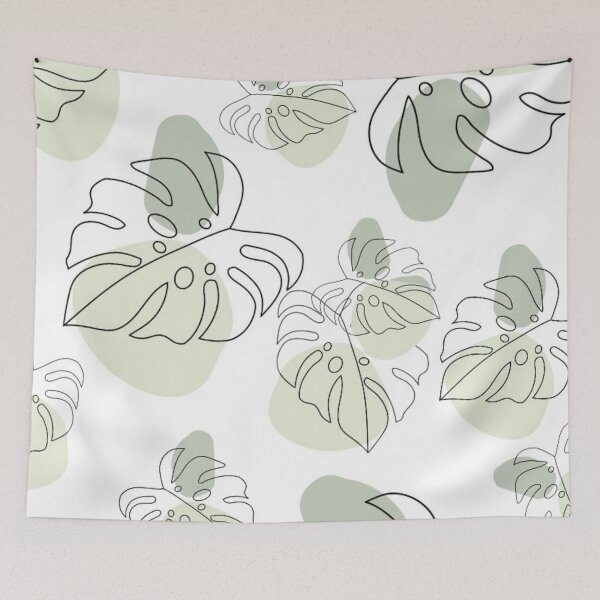 Item preview, Monstera Leaf Pattern – Minimalist Green Botanical designed and sold by frantuliuss.