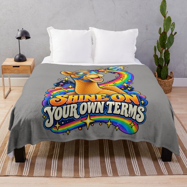 Item preview, SHINE ON YOUR OWN TERMS – Cosmic Pride Pride Camel – Funny Camel T-Shirt Animal Graphic Camel T-Shirt designed and sold by Camel & Quirk.