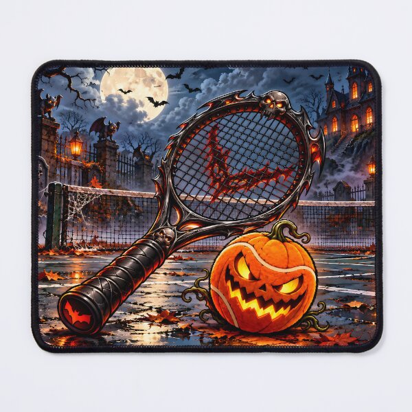 Item preview, Haunted Tennis Racket and Pumpkin Ball designed and sold by PRINTIONAL.