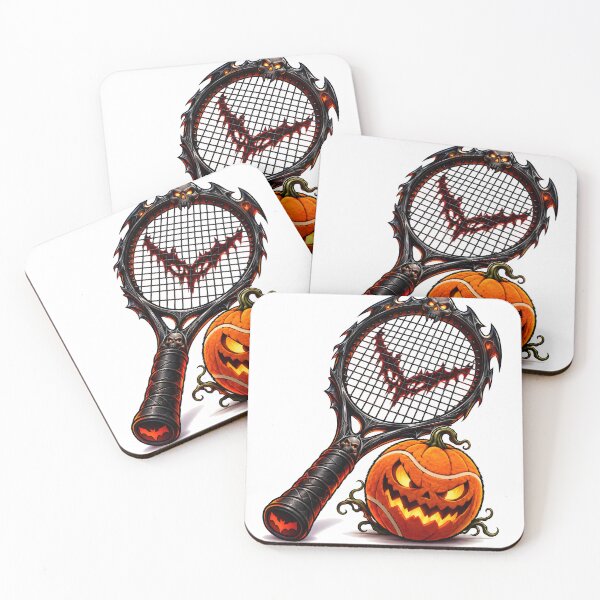 Item preview, Haunted Tennis Racket and Pumpkin Ball designed and sold by PRINTIONAL.