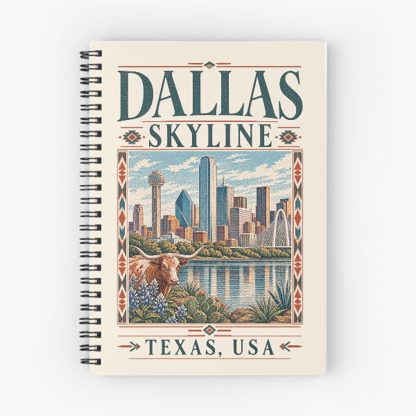 Item preview, Horizonte de Dallas, Texas, EE. UU. [Ilustración antigua] designed and sold by elektronen.