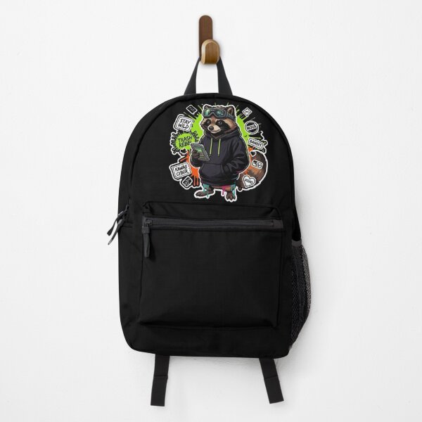 Item preview, Kawaii Cyber Tanuki Raccoon Dog Streetwear Japanese Art designed and sold by PoleksGraphics.