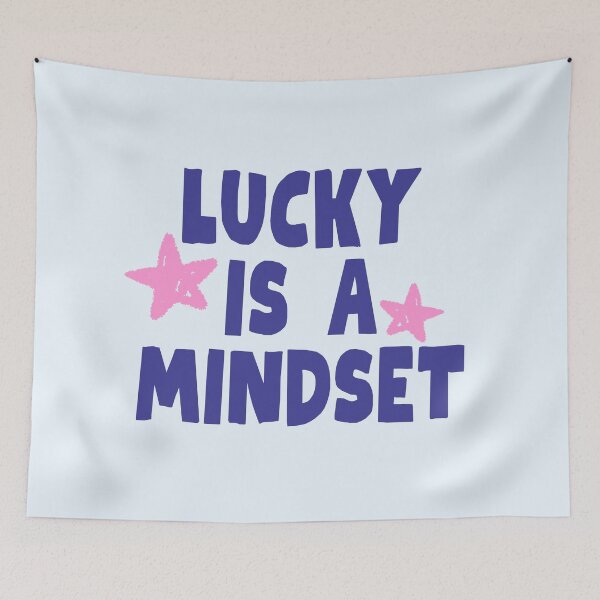 Item preview, lucky is a mindset designed and sold by PeachyLitchi.