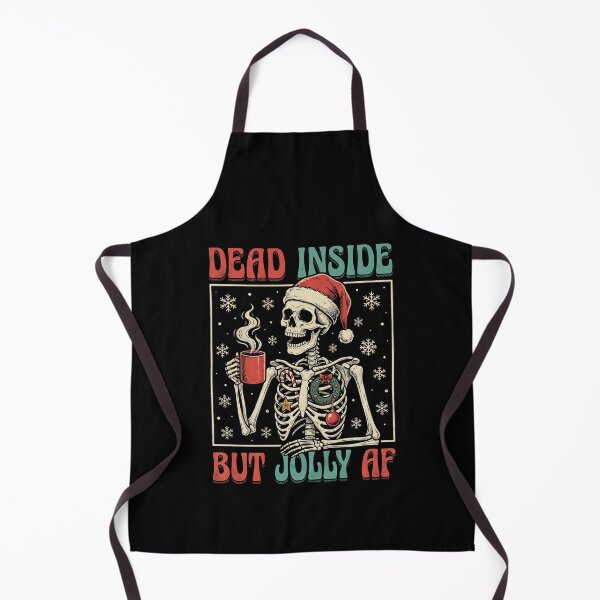 Item preview, Dead Inside But Jolly Af Christmas Skeleton Dark Humor Holiday designed and sold by chanarogersaa.