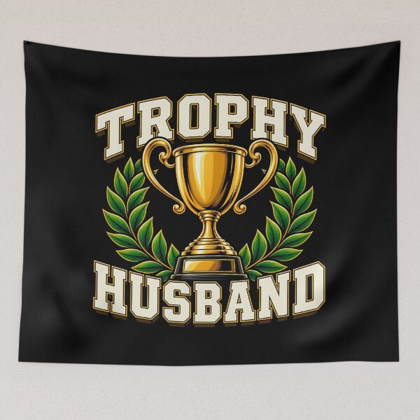 Item preview, Trophy Husband Funny Gold Cup Anniversary Wedding designed and sold by Photo-Sphere101.