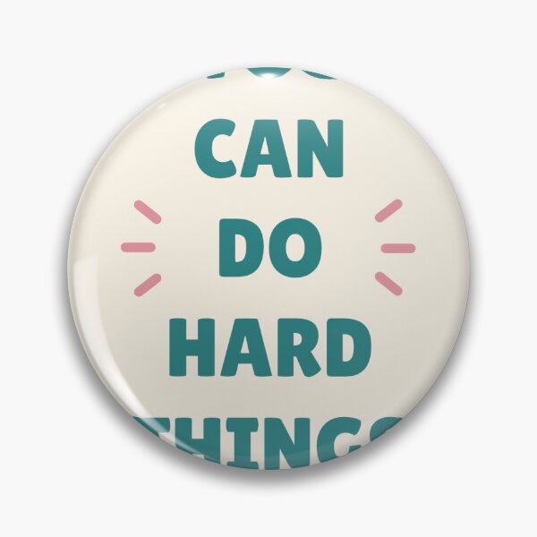 Item preview, You Can Do Hard Things Retro Quote. designed and sold by Mairastudi0.