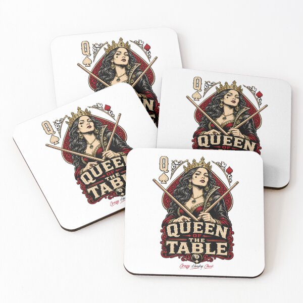 Item preview, Queen of the Table | Women's Pool Player & Billiards Design designed and sold by Crazyhuskychick.