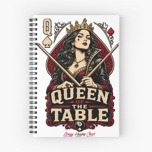 Item preview, Queen of the Table | Women's Pool Player & Billiards Design designed and sold by Crazyhuskychick.