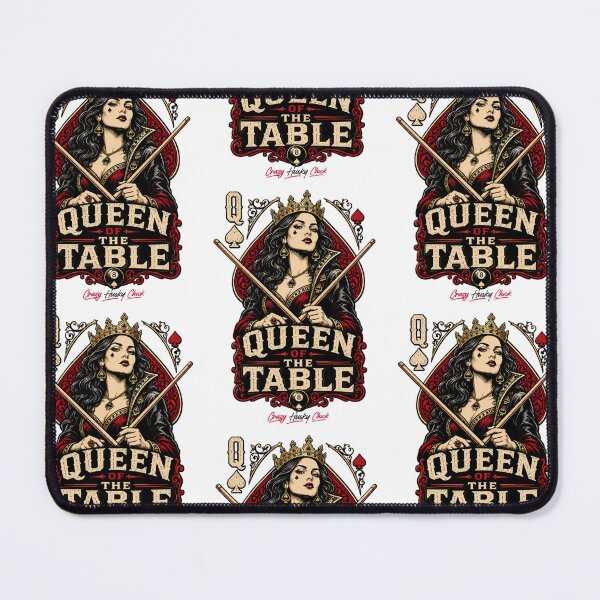 Item preview, Queen of the Table | Women's Pool Player & Billiards Design designed and sold by Crazyhuskychick.