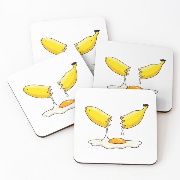Item preview, Banana Egg – Funny Surreal Food Art designed and sold by SupplyCode.