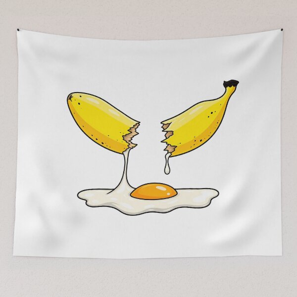 Item preview, Banana Egg – Funny Surreal Food Art designed and sold by SupplyCode.