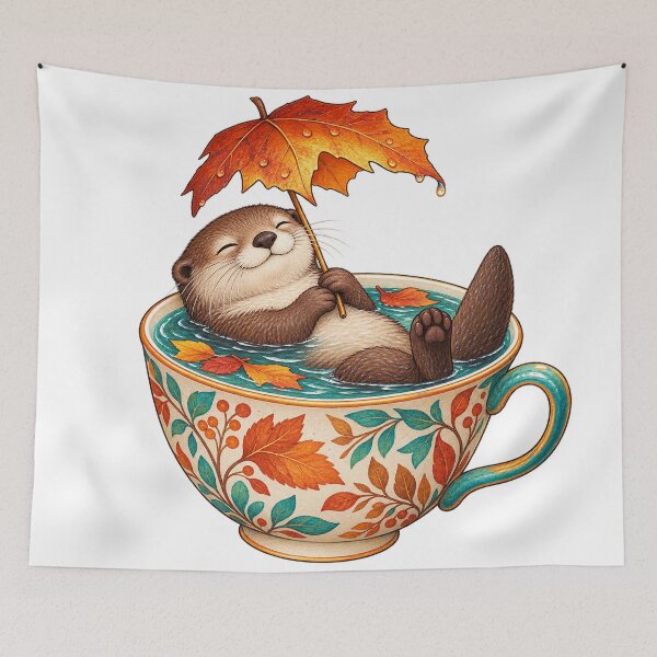 Item preview, Leafy Float – Sloth Teacup Dream designed and sold by SAS-Designer.