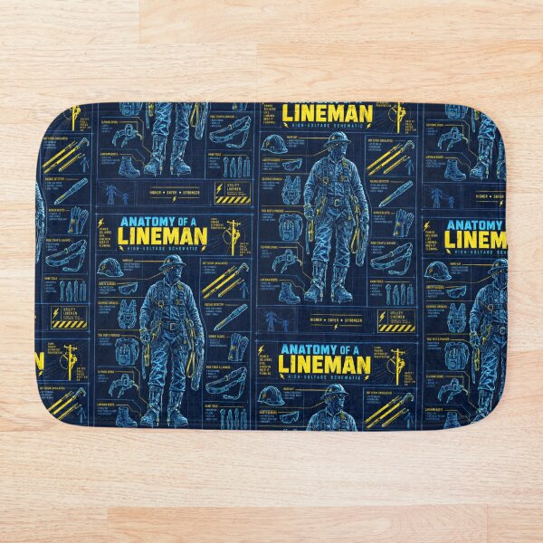 Item preview, Anatomy Of A Lineman High Voltage Shirt designed and sold by StudioBilly3000.