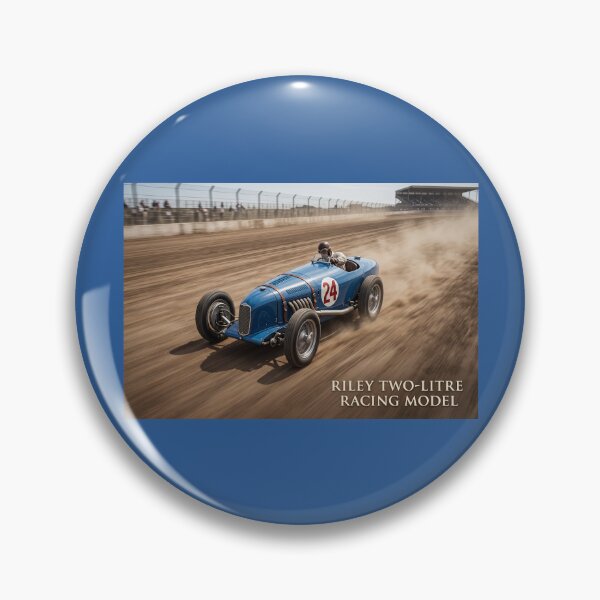 Item preview, Vintage Blue Riley Two-Litre Racing Model on Dust Track designed and sold by ArtworkNorth.
