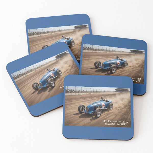 Item preview, Vintage Blue Riley Two-Litre Racing Model on Dust Track designed and sold by ArtworkNorth.