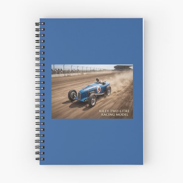 Item preview, Vintage Blue Riley Two-Litre Racing Model on Dust Track designed and sold by ArtworkNorth.