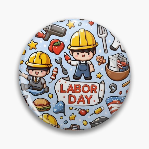 Item preview, Chibi Labor Day Pattern 5.0 designed and sold by StickyGuys.