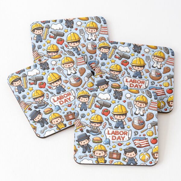 Item preview, Chibi Labor Day Pattern 5.0 designed and sold by StickyGuys.
